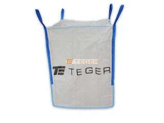 Worek big bag 1000kg. 90 x 90 x 120. 4 uchwyty. góra otwarta/ dół zamknięty /TEGER