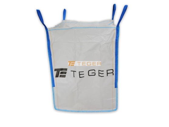 Worek big bag 1000kg. 90 x 90 x 120. 4 uchwyty. góra otwarta/ dół zamknięty /TEGER