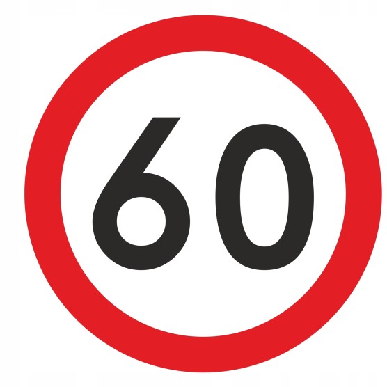 Tabliczka prędkości 60km/h