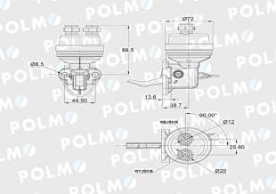 Pompka zasilająca paliwa paliwowa New Holland td Case ih quantum, jx, jxu, maxxum, mxu (2830266, 2830122, 504380241) Polmo