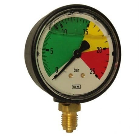 Manometr opryskiwacza glicerynowy 0-25 bar gwint 12x1,5 mocowanie dolne Fi-63 KMF 12027871