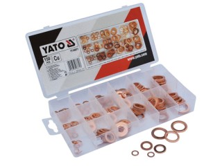 Zestaw podkładek miedzianych 150 szt YATO yt06871