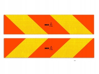 Tablica wyróżniająca odblaskowa, 565mm/140mm, komplet 2 sztuki 101-01W-89 Elit