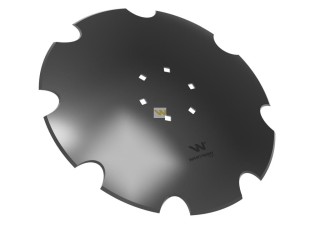 Talerz brony uzębiony Z-8 fi 510 mocowanie 6/120 grubość 4mm stal borowa WARYŃSKI R