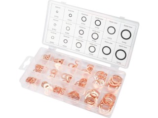 Zestaw podkładek miedzianych miękkich, 16 rozmiarów, 220 elementów; YT-068721 Yato