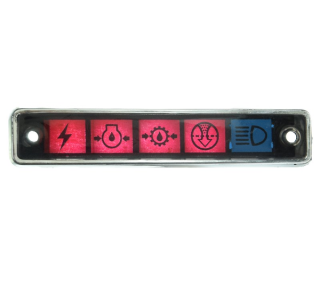 Obudowa lampek kontrolnych do MF-3/4 1663555M92 do  oprawy WC-086