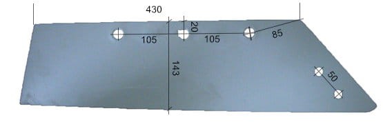 Lemiesz pługa lemken gassner 3334056 prawy