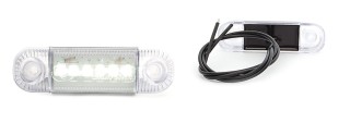 Lampa obrysowa przednia 12-24V 6 led WAŚ 558,W76.2