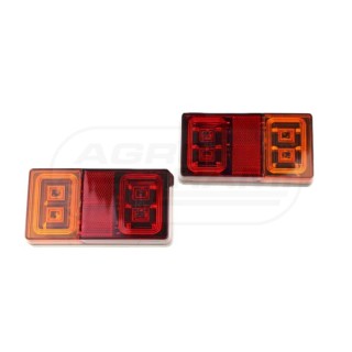 Lampa tylna zespolona  diodowa 12-24V kierunek pozycja stop TT.12029