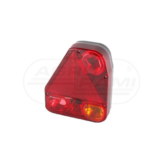 Lampa tylna zespolona Z trójkątem odblaskowym narożna lewa ze światłem przeciwmgielnym