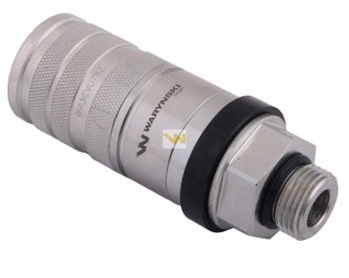 Szybkozłącze hydrauliczne gniazdo euro G7/8"UNF gwint zewnętrzny zrywalne seria WIA3CV (3CFPV) 68 l/min  EURO PUSH-PULL Waryński