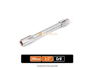 Przedłużka do nasadek 1/2" giętka 200 mm / Teger T-W-PRZE115