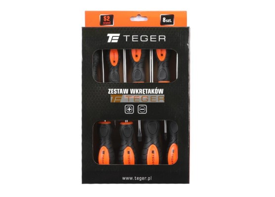 Zestaw wkrętaków 8 szt / Teger T-W-ZWK002