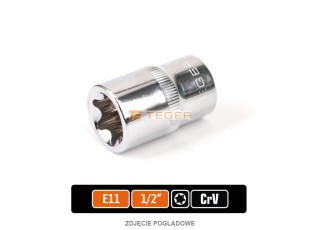 Klucz nasadowy 1/2" torx E11 / Teger T-W-KNT502
