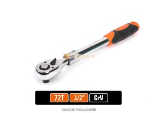 Grzechotka teleskopowa 1/2" 72T / Teger T-W-G106