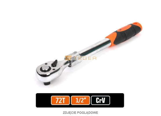 Grzechotka teleskopowa 1/2" 72T / Teger T-W-G106