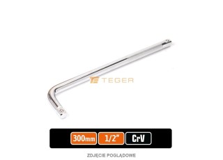 Pokrętło do nasadek typ L 1/2" 300 mm / Teger T-W-POKL102