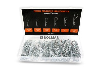 Zestaw zawleczek sprężynowych 150szt. Teger T-ZEST-ZAWSPR150