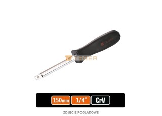 Pokrętło do nasadek wkrętakowe 1/4" 150 mm / Teger T-W-POKW101