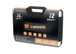 Zestaw kluczy nasadowych 72 szt  Teger T-W-NWZK72