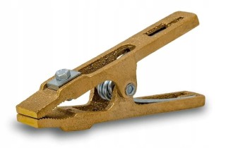 Zacisk spawalniczy masowy kleszczowy 400A typ E mosiądz 410gr