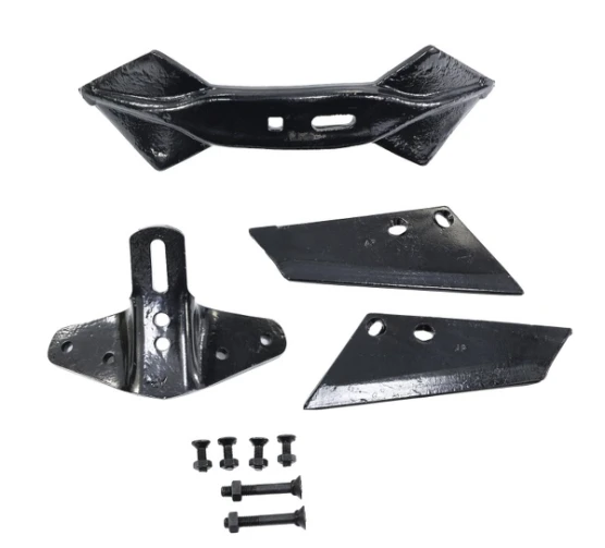 Komplet lemieszyków bocznych 240 mm, 46 HRC, lewy, prawy, uchwyt lemieszyków, redlica sercowa, śruby z nakrętkami, Agregat podorywkowy; 92537, 92536 APARTS