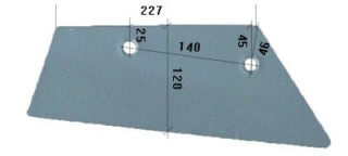 Lemiesz pługa rower 702122 702123