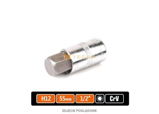 Klucz nasadowy 1/2" z bitem hex 55 mm/H12 / Teger T-W-KNH107