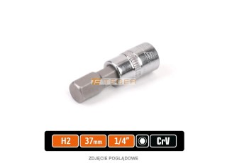Klucz nasadowy 1/4" z bitem hex 37 mm/H2 /TEGER T-W-KNH301