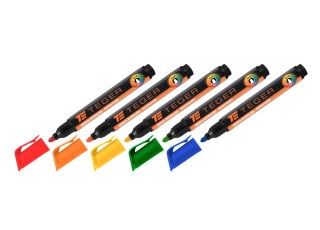 Marker budowlano - przemysłowy - (5 kolorów), (końcówka okrągła 3-4 mm, tusz permanentny wodoodporny ), prosze wskazać kolor Teger