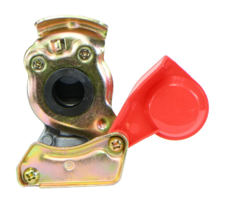 Złącze powietrza twarde bez zaworu, gwint M22 x 1,5, czerwone, przyczepa 87150200 Aparts