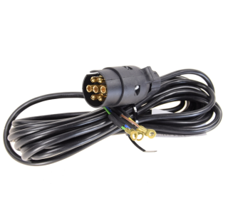 Przewód elektryczny 7m 5 żył jedna wtyczka