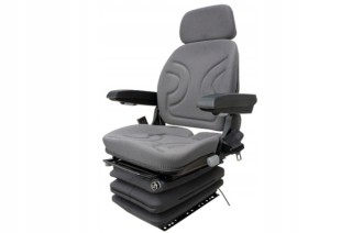 Siedzenie amortyzowane mechaniczne Z podłokietnikami obicie materiałowe 65687343901