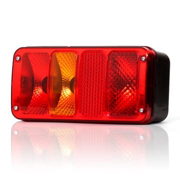 Lampa zespolona tylna uniwersalna kierunkowskaz pozycja stop odblask 12/24V W29.1 waś