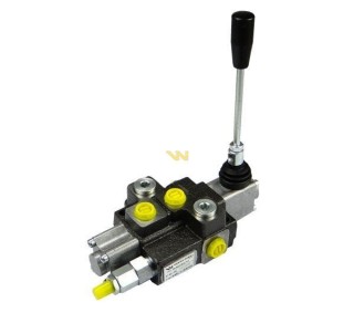 Rozdzielacz hydrauliczny 1-sekcyjny max przepływ 40L z zatrzaskiem Waryński