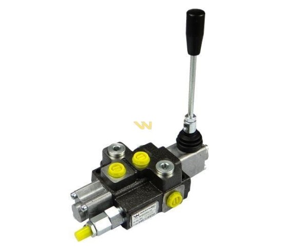 Rozdzielacz hydrauliczny 1-sekcyjny max przepływ 40L z zatrzaskiem Waryński