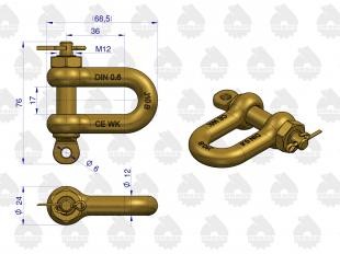 Ucho łańcucha bocznego C-330 Oryginał Ursus 50021210U