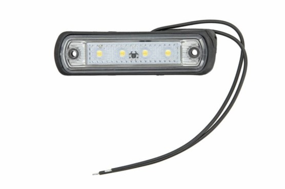 Lampa obrysowa przednia led pozycyjna diodowa uniwersalna, 12V / 24V 1340, W189 waś biała