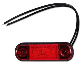Lampa pozycyjna diodowa czerwona tylna 12/24V waś