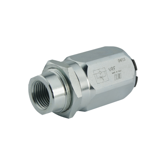 Zawór dławiąco zwrotny vrf 3/8" 45L 300BAR baryłkowy  dławiący W jedną strone