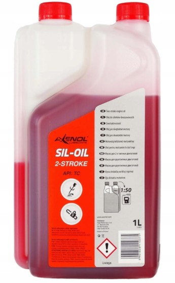 Olej do dwusuwów 1L czerwony SIL-OIL