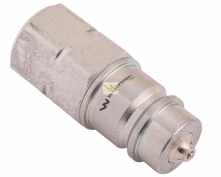 Szybkozłącze hydrauliczne wtyczka euro M22x1.5 gwint wewnętrzny  z eliminatorem ciśnienia Waryński WIAM22SWE