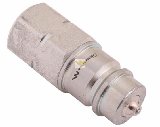 Szybkozłącze hydrauliczne wtyczka euro M22x1.5 gwint wewnętrzny  z eliminatorem ciśnienia Waryński WIAM22SWE