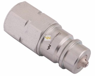 Szybkozłącze hydrauliczne wtyczka euro M18x1.5 gwint wewnętrzny z eliminatorem ciśnienia Waryński WIAM18SWE