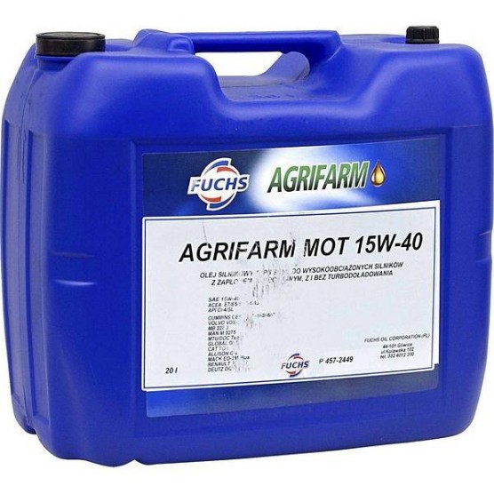 Olej silnikowy 15W40 Agrifarm Mot Fusch 15W/40 20l