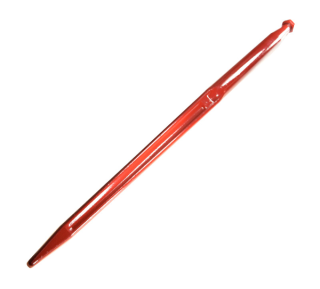 Palec ładowacza prosty z nakrętką, gwint M22x1.5, długość L-1100 mm, fi-36 mm, kolor czerwony, ładowacz czołowy typu TUR; 5193-RT1 APARTS