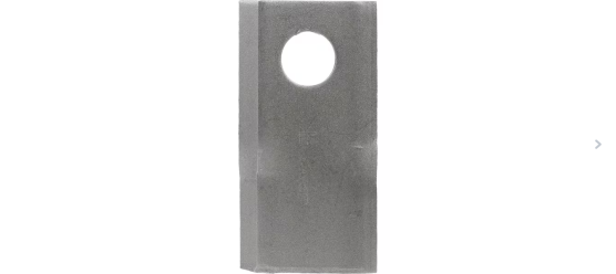Nożyk kosiarki rotacyjnej prawy 96x48x4 mm otwór Ø 19 mm okrągły pasuje do Krone