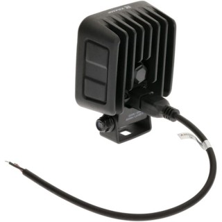 Lampa robocza LED kwadratowa 60W 6600lm 12/24V biała 92x109.5x51.1 mm światło rozproszone z wtyczką Deutsch, 12 LED