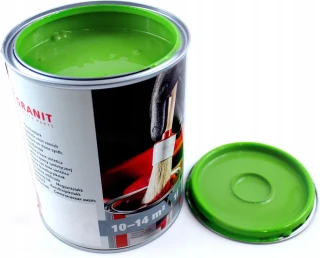 Farba Lakier żółto zielony Samasz RAL6018 1 litr Granit Nopolux 27012358