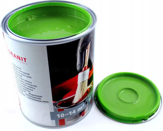 Farba Lakier żółto zielony Samasz RAL6018 1 litr Granit Nopolux 27012358